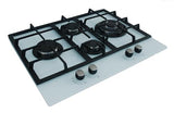 Cata S0428606 Placa de Gas Cata Lci6031Wh 60 cm, Blanco, 4 Fogones