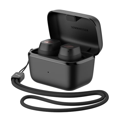 Sennheiser Sport True Wireless - auriculares intraurales Bluetooth para estilos de vida activos, cancelación de ruido, controles táctiles, y batería de 27 horas de duración, Negro