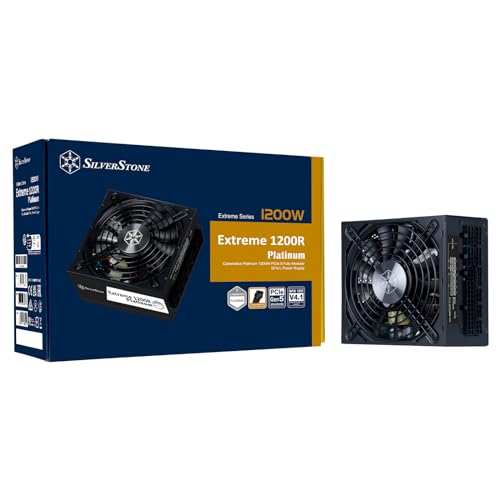 Silverstone Extreme 1200R Platinum Fuente de alimentación SFX-L Totalmente Modular PCIe 5 Cybenetics Platinum 1200W, SST-EX1200R-PL