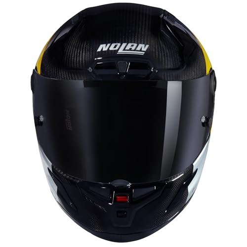 NOLAN Helmet X-804 RS Combo Gara 350 M, Carbono/Amarillo/Gris/Negro