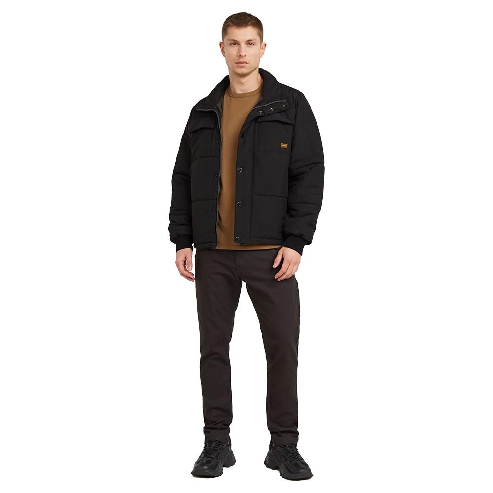 G-Star Para Hombre 4 Pocket Quilted Padded Jacket, Negro (dk black D25353-D712-6484), XS
