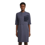 G-STAR Half Placket Shirt Dress LS Wmn Vestido, Azul (India Ink D26962-d522-h392), Mujeres