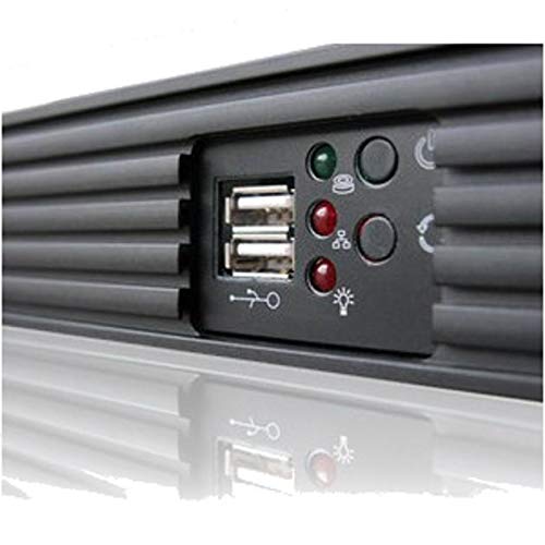 Techly I-CASE IPC-140 Estante Negro carcasa de ordenador - Caja de ordenador (Estante, PC, Aluminio, Acero, Mini-ITX, Negro, 1U)