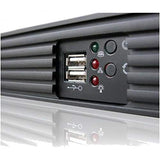 Techly I-CASE IPC-140 Estante Negro carcasa de ordenador - Caja de ordenador (Estante, PC, Aluminio, Acero, Mini-ITX, Negro, 1U)
