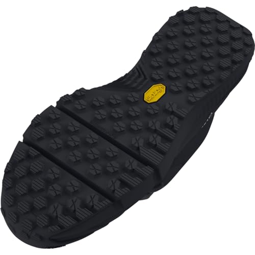 Under Armour UA Charged Valsetz Mid Zapatos tácticos para hombre, cómodas y duraderas botas de montaña, color negro/negro/gris azabache