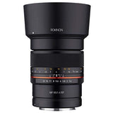 ROKINON Teleobjetivo Sellado de Alta Velocidad F1.4 de 85 mm para cámaras Canon R sin Espejo