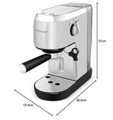 Riviera-et-Bar - Máquina de espresso compacta (acero inoxidable, BCE350)