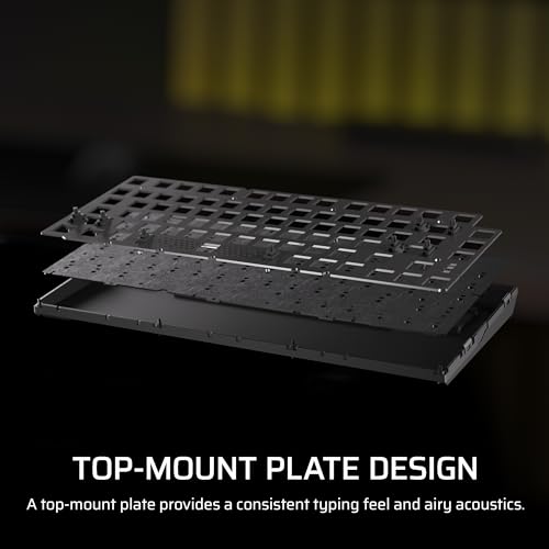 Corsair K65 Plus Wireless 75% RGB Teclado mecánico para Juegos Intercambiable en Caliente – Conmutadores táctiles pre-lubricados MLX Fusion – Dos Capas de amortiguación de Ruido – Teclas PBT –