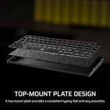 Corsair K65 Plus Wireless 75% RGB Teclado mecánico para Juegos Intercambiable en Caliente – Conmutadores táctiles pre-lubricados MLX Fusion – Dos Capas de amortiguación de Ruido – Teclas PBT –