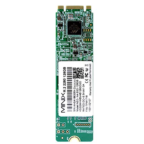 MiniX M.2 2280 - SSD de 128 GB para Neo N42C-4, Color Negro
