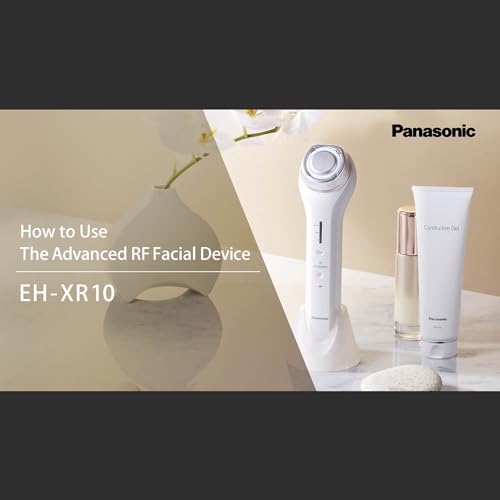 Panasonic EH-XR10NC803 Aparato facial avanzado con radiofrecuencia y tecnología ultrasónica, evita la aparicion de lineas de expresion, Color Blanco, Talla única