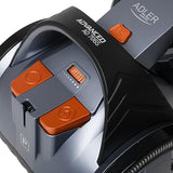 ADLER Aspiradora sin Bolsa Ciclónica AD7065, HEPA 13, Filtración ciclónica, Depósito 1,6L, Flujo de Aire máximo: 27 litros/Segundo, Gris y Naranja, con 5 Accesorios, Potencia Nominal: 700 W