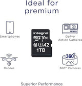 Integral tarjeta Micro SD de 1TB vídeo 4K velocidad de lectura 180 MB/s y velocidad de escritura 150MB/s MicroSDXC A2 C10 U3 UHS-I 180-V30 Nuestra tarjeta de memoria SD de alta velocidad más rápida