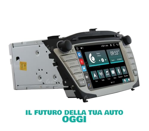 Radio de Coche para Hyundai IX35 con GPS, telecamera, ampli e LCD Grande di Serie Android GPS Bluetooth WiFi USB Dab+ Touchscreen 7" 8core Carplay AndroidAuto
