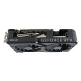 ASUS Dual GeForce RTX 4060 OC Edition 8GB GDDR6 Tarjeta Gráfica, PCIe 4.0, 8GB GDDR6, DLSS 3, HDMI 2.1a, DisplayPort 1.4a, Diseño de 2,5 Ranuras, Ventiladores Axial-Tech, Tecnología 0dB