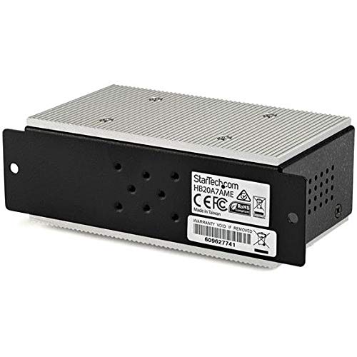 StarTech.com Hub Concentrador Ladrón USB 2.0 de 7 Puertos Industrial - Con protección de 15kV contra Descargas - de Montaje en Carril DIN