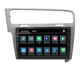 Radio de Coche para Volkswagen Golf 7 Gris Satinado Android GPS Bluetooth WiFi USB Dab+ Touchscreen 10" 8core Carplay AndroidAuto