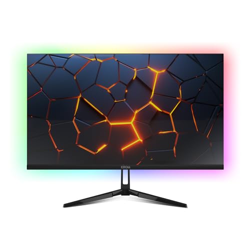 KROM KERTZ - Monitor Gaming 27" RGB 200HZ IPS, 1ms Tiempo Respuesta, FullHD (1920X1080px), HDR, Freesync & G-Sync, Low Blue Light/Flicker Free, HDMI 2.0, Display Port 1.4, Negro