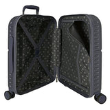 Pepe Jeans Kay Juego de maletas Azul 55/70 cms Rígida ABS Cierre TSA integrado 116L 7,54 kgs 4 Ruedas dobles Equipaje de Mano