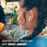 JBL Tune Flex 2, Auriculares inalámbricos Bluetooth y cancelación de Ruido. Autonomía de hasta 48 hrs, IP54 Resistentes al Agua y al Polvo, conexión multipunto, diseño ergonómico y Abierto,Ghost Negro