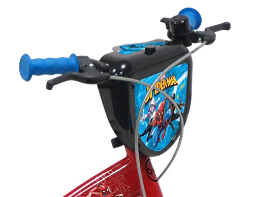 Vélo ATLAS Vélo Enfant Garçon 14'' Spiderman/Marvel Bicicleta Infantil, Niños, Rojo, 14 Pulgadas