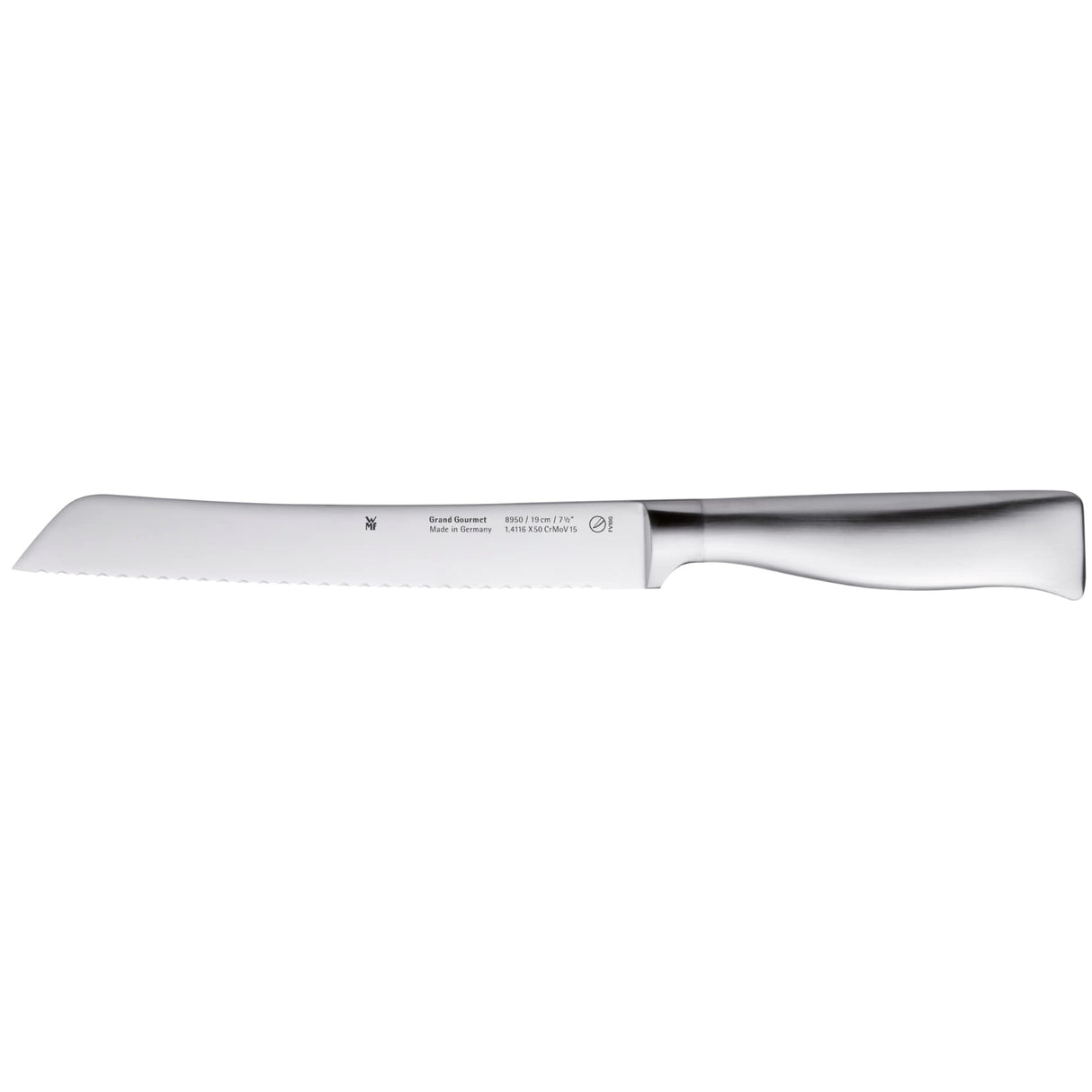WMF Grand Gourmet - Juego 6 Piezas, 4 Cuchillos con Hoja Insertada de Acero Templado Completamente Forjado y Tijeras Multiusos con Soporte FlexTec de Acero Inoxidable