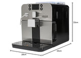 Gaggia RI9305/11 Brera - Cafetera Automática, para Espresso y Capuchino, Café en Grano o Molido, 1400 W, Plata/Negro, 100% Made in Italy