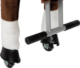 small foot Caballo de Montar con Ruedas de Felpa, Caballito de Juguete, hasta 50kg, para niños a Partir de 5 años, 12462