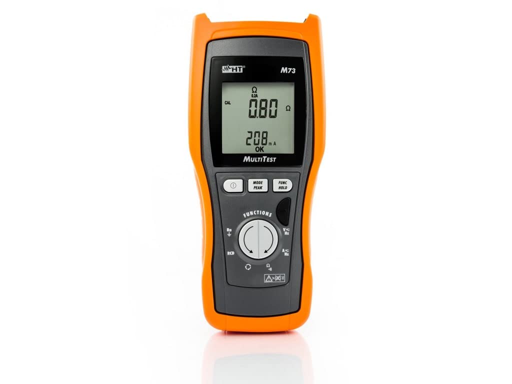 HT - Instruments Multímetro digital TRMS con RCD y prueba de resistencia de bucle, M73