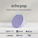 Echo Pop (Última generación) | Altavoz inteligente Bluetooth con Alexa de sonido potente y compacto | Lavanda