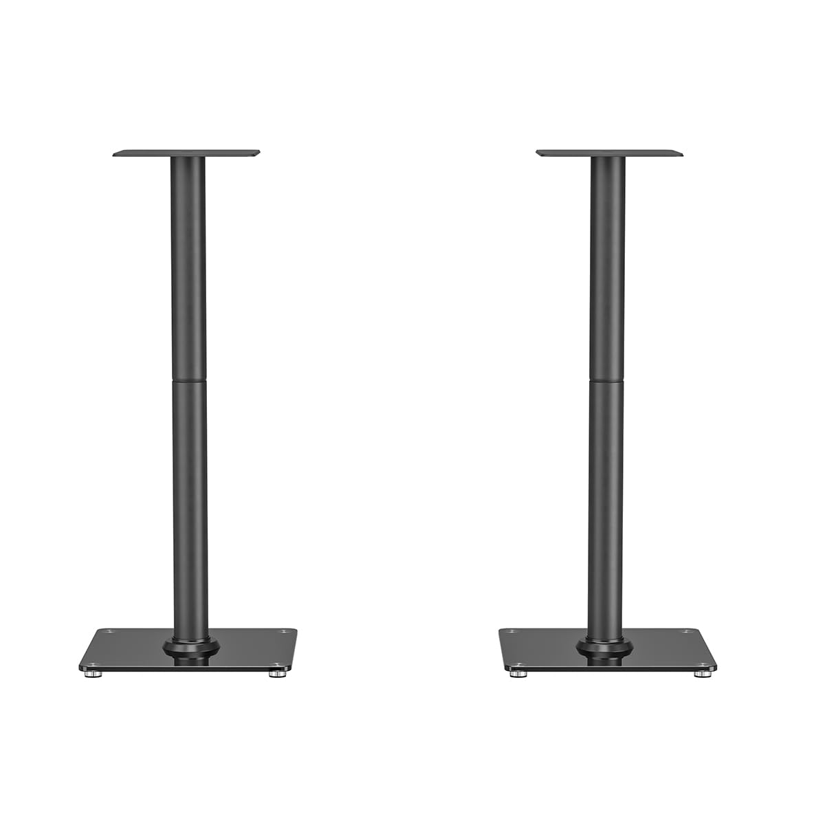 my wall Juego de 2 Soportes para Altavoces HS35L, soporta hasta 25 kg, con Alfombrilla antivibración, Base para Altavoz, pies Intercambiables, Soporte Seguro y Sonido sin distorsiones