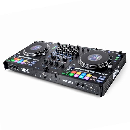 RANE PERFORMER Controlador DJ motorizado de 4 canales, platos 7" con displays, faders Precision Feel, Stem Split, FX Avanzado, Serato DJ Pro incluido