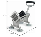 LACOR - 60513 - Cortador Profesional, Corta Patatas y Verduras en gajos, 4 Cuchillas de Acero Inoxidable, Corte Uniforme, Cocina Industrial