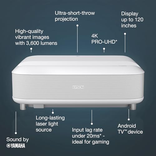 Proyector Epson V11HB07040 3600 ANSI 4K Ultra HD