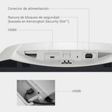 Dell S2425H 24" Full HD (1920x1080) Monitor, 100Hz, IPS, 4ms, 99% sRGB, Altavoces Integrados, Bisel Ultrafino, 2X HDMI, Blanco