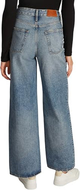 Tommy Hilfiger Vaqueros Mujer Wide Leg Sam Pernera Ancha, Azul (Sam), 30W/28L