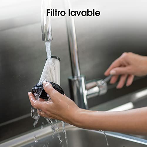 Hisense HVC6464A Aspirador Escoba sin cable, 25.2V, autonomía hasta 60 minutos , indicador LED de carga, accesorios para aspirar y fregar suelos con cepillo mopa