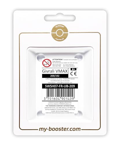 Givrali VMAX (Glaceon VMAX) 209/192 Secreta Alternativo - Ultraboost X Epée et Bouclier 7 Évolution Céleste - Box de 10 Cartas Pokémon Francés