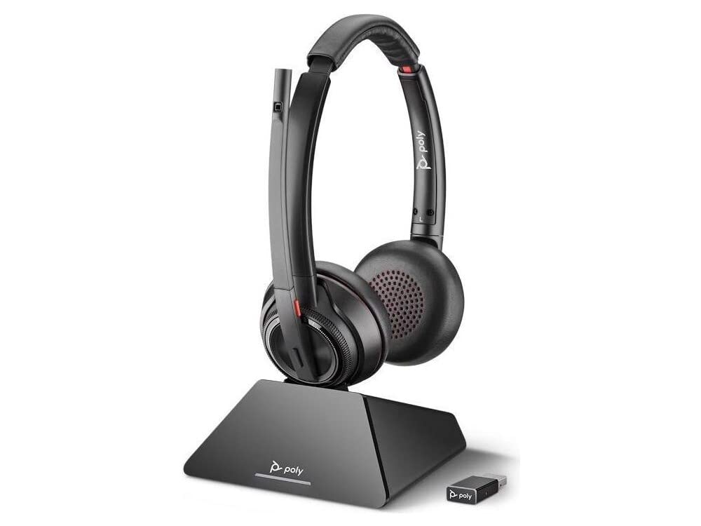 Poly SAVI 8220 UC - Sistema de Auriculares inalámbricos DECT de Microsoft