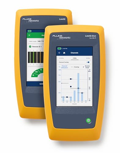 Comprobador de cable, red y Wi-Fi LinkIQ™ 200 DUO de Fluke Networks, versión de la UE
