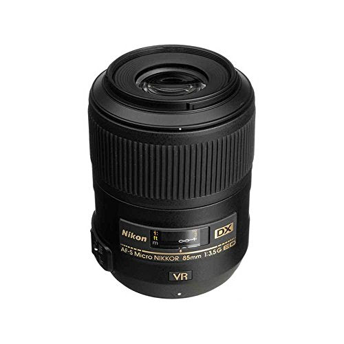 Nikon AF-S DX Micro 85mm F3.5 G ED - Objetivo con Montura para Montura F de Nikon (Distancia Focal Fija 127.5mm, Apertura f/3.5, estabilizador de Imagen)
