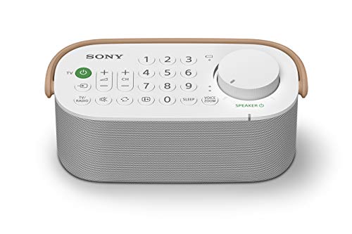 Sony SRS-LSR200, Altavoz Inalámbrico con mando a distancia para tv, ideal para personas mayores o con problemas de audición, Blanco