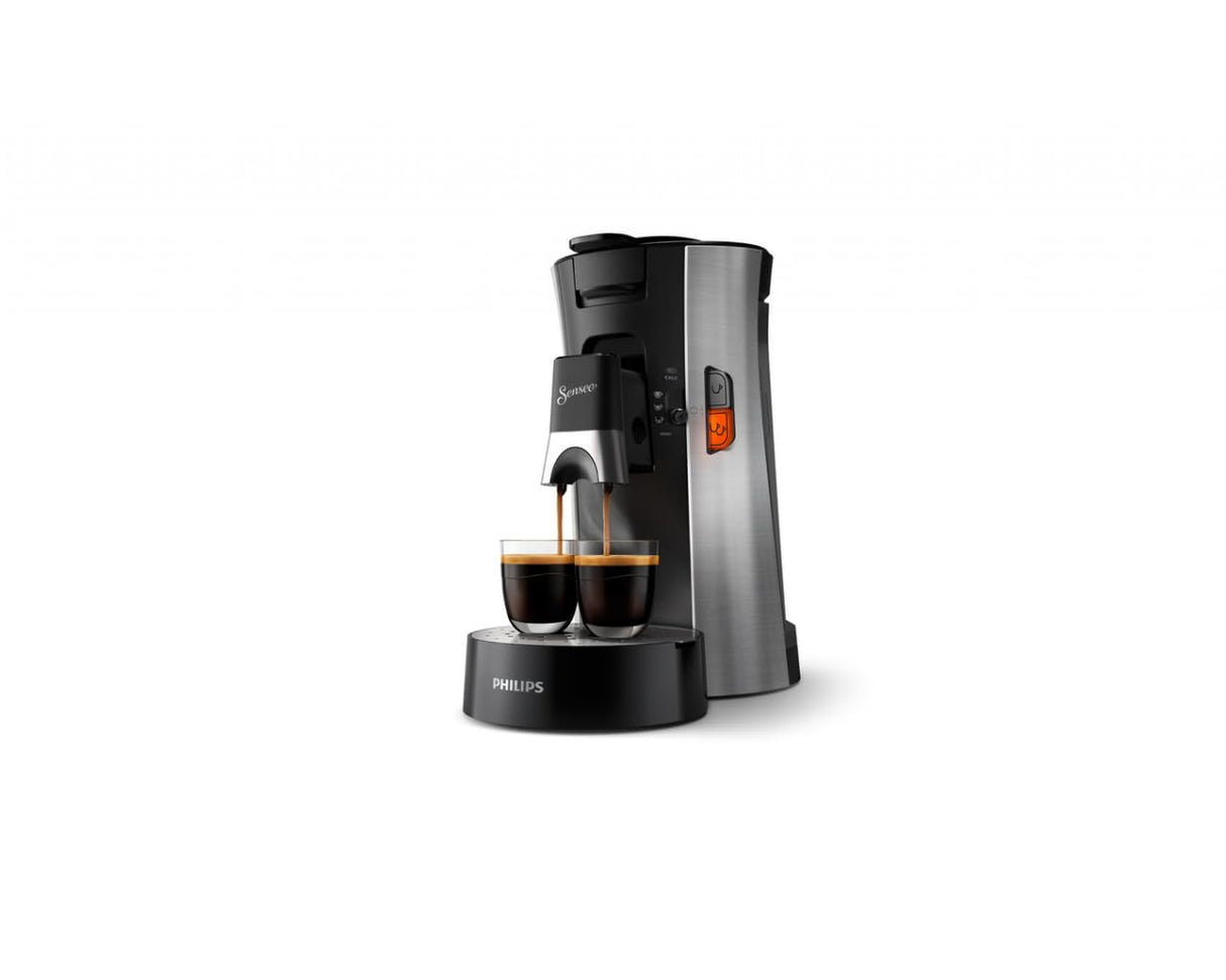 Philips CSA250/11 Senseo Select Eco, Intensity Plus, Crema Plus, función Memo, acero cepillado