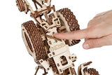 EWA Eco-Wood-Art ARADO 3D de Madera-Rompecabezas para Adultos y Adolescentes, 14+ -Montaje sin pegamento-325 Piezas, Color natuurlijk, Medium (Tractor BELARUS-82.3 with PLOW)
