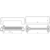 Dehn 563030 - Barra contacto ejecución c 100mm2 ms/gal sn
