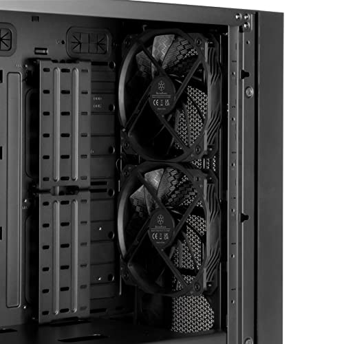 Silverstone SST-SEH1B-G - Seta H1 Carcasa Torre Mediana con Panel Frontal de Rejilla Perforada, chasis de Acero e iluminación ARGB