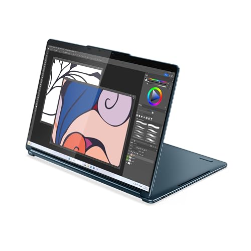 Lenovo Yoga Book 9 Gen 9 – Ordenador Portátil AI PC Convertible Doble Pantalla Táctil 13.3" 2.8K OLED (Intel Core Ultra 7 155U, 16GB RAM, 1TB SSD, Wi-Fi 6E, Win 11) Teclado QWERTY Español, Tidal Teal