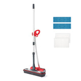 Polti Moppy Rojo, Mopa a Vapor sin Cable, Para Todos Los Suelos y Superficies Verticales Lavables, Potencia 1500 W, Capacidad Depósito 0,7 L, Rojo