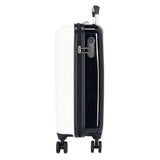 Pepe Jeans Digital Maleta de cabina Blanco 40x55x20 cms Rígida ABS Cierre TSA integrado 38,4 2 kgs 4 Ruedas dobles Equipaje de Mano