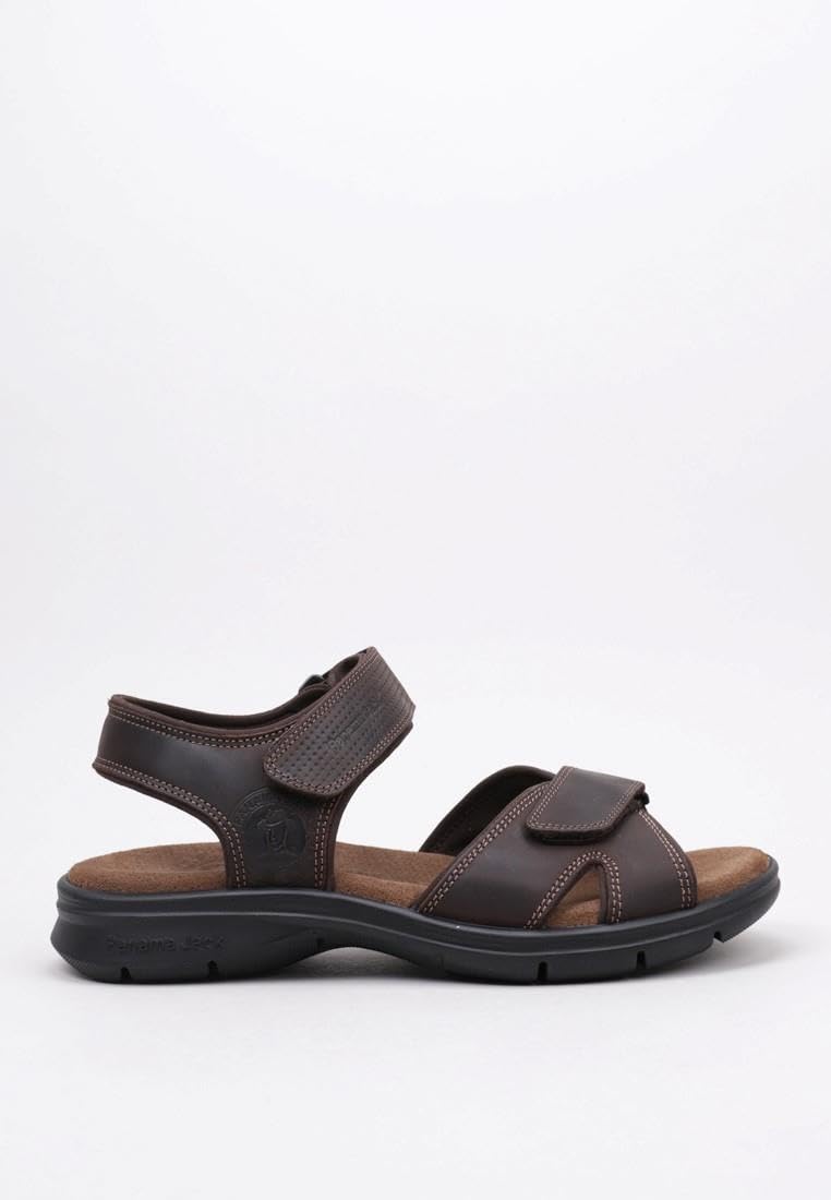 Panama Jack Sanders Basics, Sandalias con Punta Abierta Hombre, Marrón (Marron C1), 43 EU